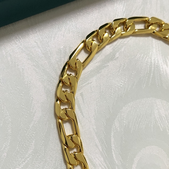 Vintage 18K Solid Gold Flat Bracelet 12.49g - Picture 4 of 5